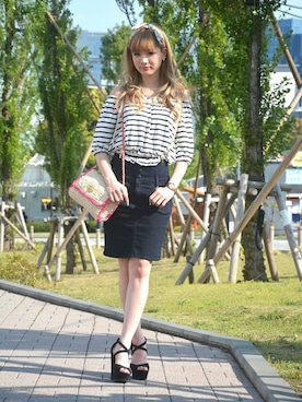 Yukaさん（レディース・158cm）の春コーディネート