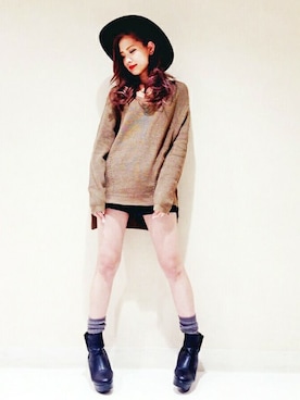 「サイドゴアブーツ」｜Yukaさん（レディース・158cm）の秋コーディネート