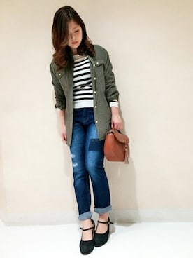 Yukaさん（レディース・158cm）の春コーディネート