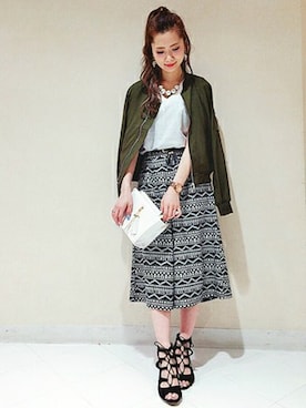 Yukaさん（レディース・158cm）の春コーディネート