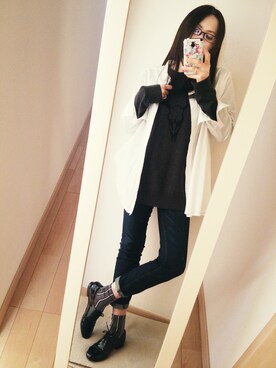 「MidiUmi（ミディウミ）のアイテム（その他）」を使った、k(ani)さん（レディース・161cm）の冬コーディネート