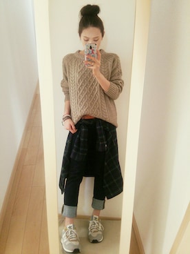 k(ani)さん（レディース・161cm）の秋コーディネート