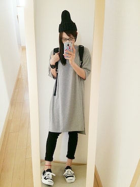 「Handmade（ハンドメイド）のアイテム（アンクレット）」を使った、k(ani)さん（レディース・161cm）の春コーディネート