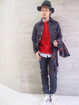 「デニム ジャケット」｜Yusukeさん（メンズ・173cm）の秋コーディネート