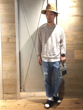 「ハットコーデ」｜Yusukeさん（メンズ・173cm）の春コーディネート