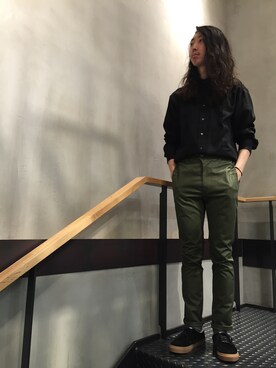 「JULIEN DAVID（ジュリエンデビッド）のアイテム（パンツ）」を使った、oginoさん（メンズ・176cm）の夏コーディネート