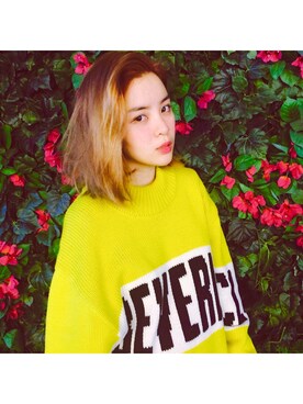 Candee郭百白さん(レディース・161cm)の冬コーディネート