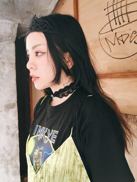 「KYE（キー）のアイテム」を使った、Candee郭百白さん（レディース・160cm）の秋コーディネート