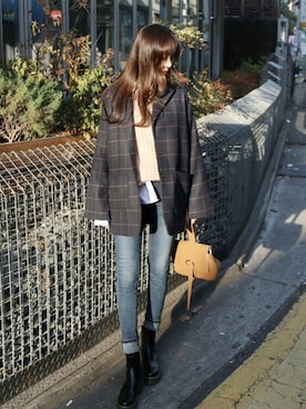 「fd style（エフディ スタイル）のアイテム（テーラードジャケット）」を使った、envylookさん（レディース・165cm）の秋コーディネート