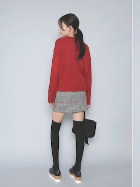 「ニーハイソックス」｜envylookさん（レディース・165cm）の秋コーディネート