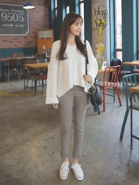 「fd style（エフディ スタイル）のアイテム」を使った、envylookさん（レディース・165cm）の冬コーディネート