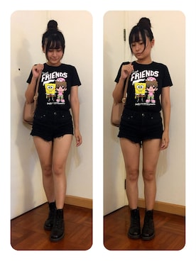 「spongebob」｜CandiceHoiさん（レディース・168cm）の秋コーディネート