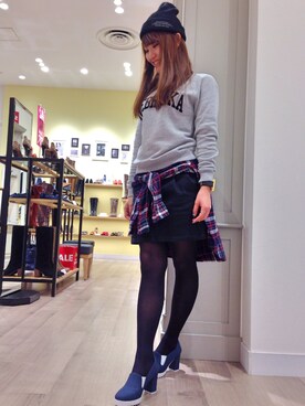 「スウェット×シャツ」｜WA ORientalTRaffic レイクタウン店さん（レディース・164cm）の冬コーディネート