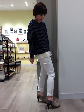 「白スキニー」｜WA ORientalTRaffic レイクタウン店さん（レディース・164cm）の秋コーディネート