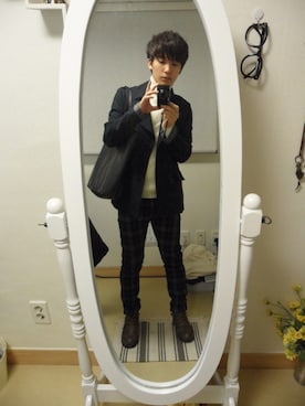 「教会」｜주민(ジュミン)さん（メンズ・165cm）の春コーディネート