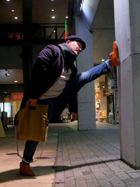 「マリノアシティ」｜℃-ozy@over100さん（メンズ・177cm）の冬コーディネート