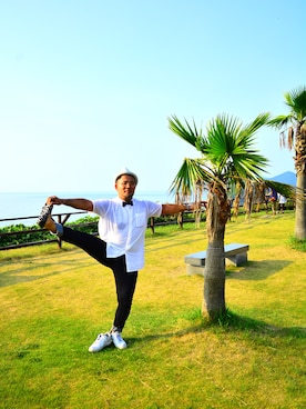 「PETER GRIMM（ピーターグリム）のアイテム」を使った、℃-ozy@over100さん（メンズ・177cm）の夏コーディネート