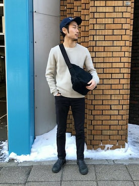 「nonnative(ノンネイティブ)のアイテム(パンツ)」を使った、INATOMIさん(メンズ・170cm)の冬コーディネート