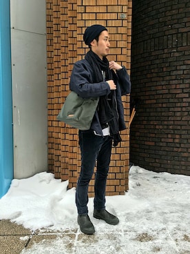 「nonnative（ノンネイティブ）のアイテム（その他アウター）」を使った、INATOMIさん（メンズ・170cm）の冬コーディネート