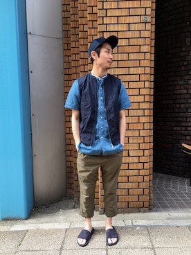 「nonnative（ノンネイティブ）のアイテム（サンダル）」を使った、INATOMIさん（メンズ・170cm）の春コーディネート