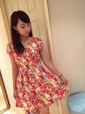 「アイテム（ワンピース/ドレス）」を使った、Sayakaさん（レディース・167cm・10代）の夏コーディネート