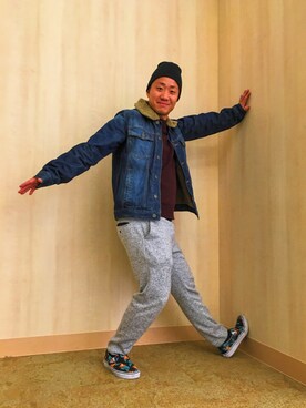 「VANS（バンズ）のアイテム（スニーカー、その他）」を使った、toshiさん（メンズ・173cm）の冬コーディネート