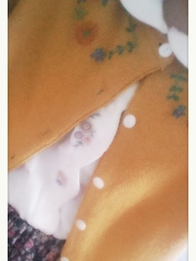 「アイテム（タイツ/ストッキング、ベージュ系）」を使った、achu*さん（レディース・157cm）の冬コーディネート