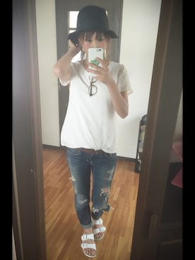 「SLY（スライ）のアイテム」を使った、nikopoko25さん（レディース・161cm）の夏コーディネート