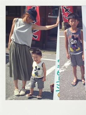 nikopoko25さん（キッズ・125cm）の夏コーディネート