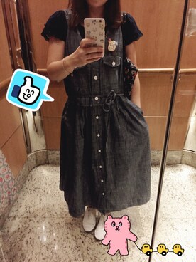 「chambre de charme（シャンブルドゥシャーム）のアイテム（アクセサリー）」を使った、Siuboさん（レディース・155cm）の夏コーディネート
