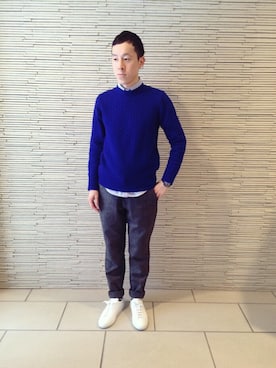 「COMMON PROJECTS（コモンプロジェクト）のアイテム（シューズ）」を使った、AIR-G'&.LOVEさん（メンズ・175cm）の春コーディネート