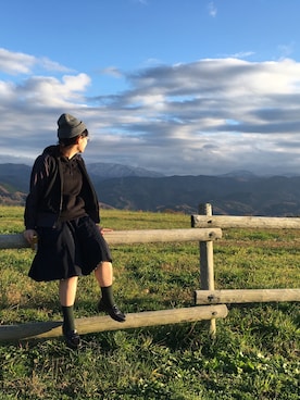 「アイテム（ジャージ）」を使った、chika uenoさん（レディース・158cm・20代）の秋コーディネート