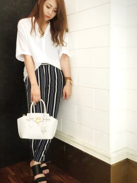 「サマンサタバサ」｜「アイテム（腕時計）」を使った、_rumi☺︎_さん（レディース・159cm）の夏コーディネート