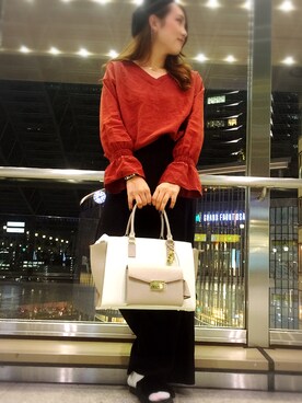 「サマンサタバサ」｜「アイテム（サロペット/オーバーオール）」を使った、_rumi☺︎_さん（レディース・159cm）の秋コーディネート
