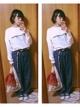 「passage mignon/flaneur（パサージュミニョンフラヌール）のアイテム（財布/小物）」を使った、ё☆ёさん（レディース・159cm）の春コーディネート
