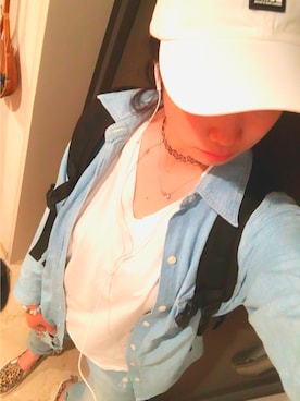 「ANVIL（アンヴィル）のアイテム（帽子）」を使った、Hiyokoさん（レディース・155cm）の春コーディネート