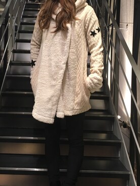 「stud.（スタッド）のアイテム（カーディガン/ボレロ）」を使った、Sayuka Haginoさん（レディース・160cm）の秋コーディネート