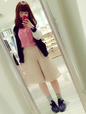 「店頭コーデ」｜「アイテム（ジャケット/アウター）」を使った、まきやんさん（レディース・156cm）の春コーディネート