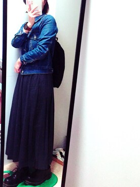 「Dr. Martens（ドクターマーチン）のDr.Martens (ドクターマーチン)/1461 3EYE GIBSON SHOES（その他シューズ）」を使った、nsimsmさん（レディース・159cm）の秋コーディネート