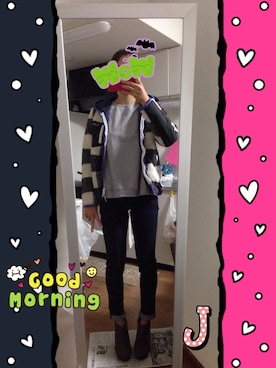 「アイテム（ブーティ）」を使った、jncooさん（レディース・164cm・30代）の秋コーディネート