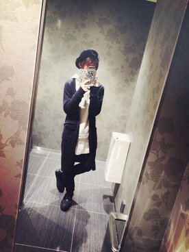 「WEGO（ウィゴー）のWEGO/ライクラツイルスキニーパンツ（その他パンツ）」を使った、TEIJI.Kさん（メンズ・176cm）の冬コーディネート