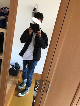 「Subciety（サブサエティ）のアイテム（その他アウター）」を使った、takus@nさん（メンズ・172cm）の秋コーディネート