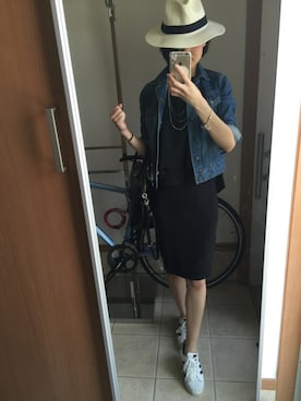 「Te chichi（テチチ）のアイテム（デニムジャケット）」を使った、Mihyangさん（レディース・172cm）の夏コーディネート