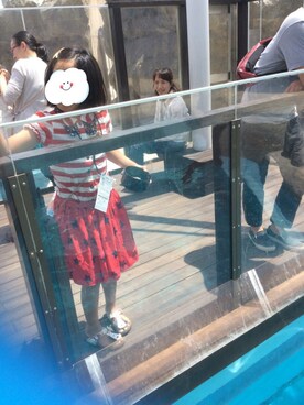 「GAP（ギャップ）のアイテム（スカート、レッド系）」を使った、mahaloさん（レディース）の春コーディネート