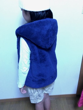 「NANO universe（ナノユニバース）のアイテム（帽子）」を使った、mahaloさん（キッズ・142cm）の春コーディネート