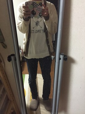 「Johnbull Private labo（ジョンブルプライベートラボ）のアイテム（ニット/セーター）」を使った、パンチ犬さん（メンズ・170cm）の秋コーディネート