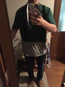「FRAPBOIS（フラボア）のアイテム（PC・スマホグッズ/家電）」を使った、パンチ犬さん（メンズ・170cm）の秋コーディネート