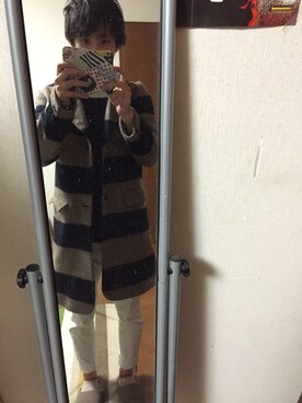 「FRAPBOIS（フラボア）のアイテム（PC・スマホグッズ/家電）」を使った、パンチ犬さん（メンズ・170cm）の秋コーディネート