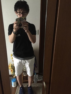 「FRAPBOIS（フラボア）のアイテム（PC・スマホグッズ/家電）」を使った、パンチ犬さん（メンズ・170cm）の夏コーディネート