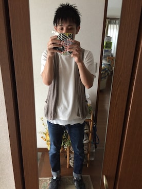 「FRAPBOIS（フラボア）のアイテム（PC・スマホグッズ/家電）」を使った、パンチ犬さん（メンズ・170cm）の秋コーディネート